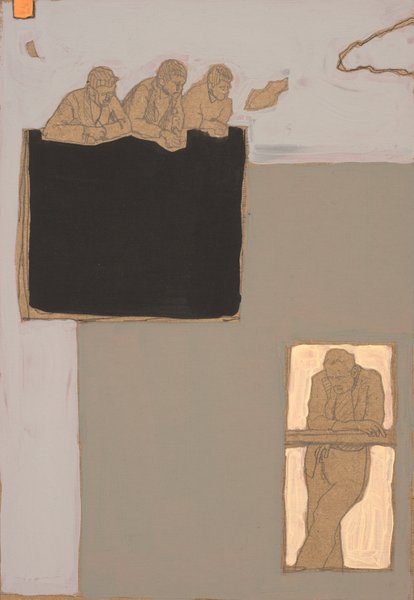 Balcon V - 21x30 - tempera